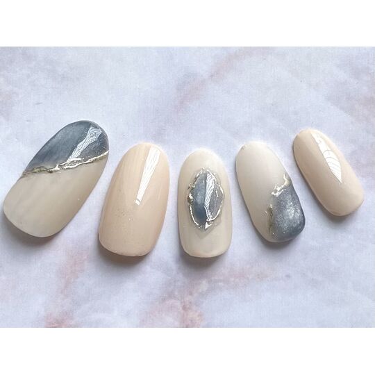 画像2396：定額アートネイル・ニュアンス